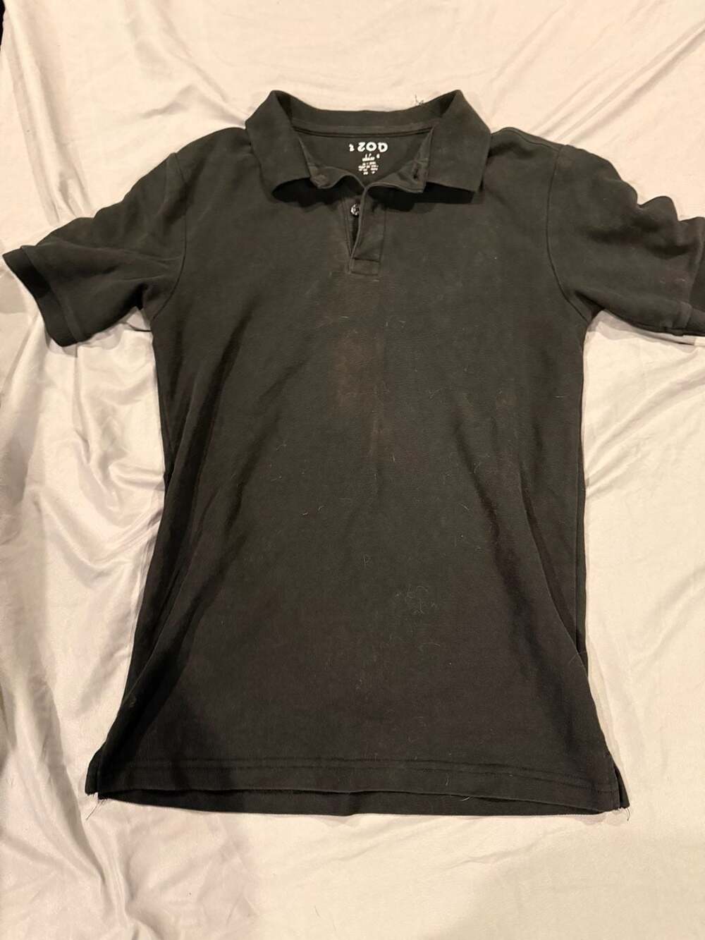 IZOD Polo Shirt Size youth L Black Short Sleeve Regular